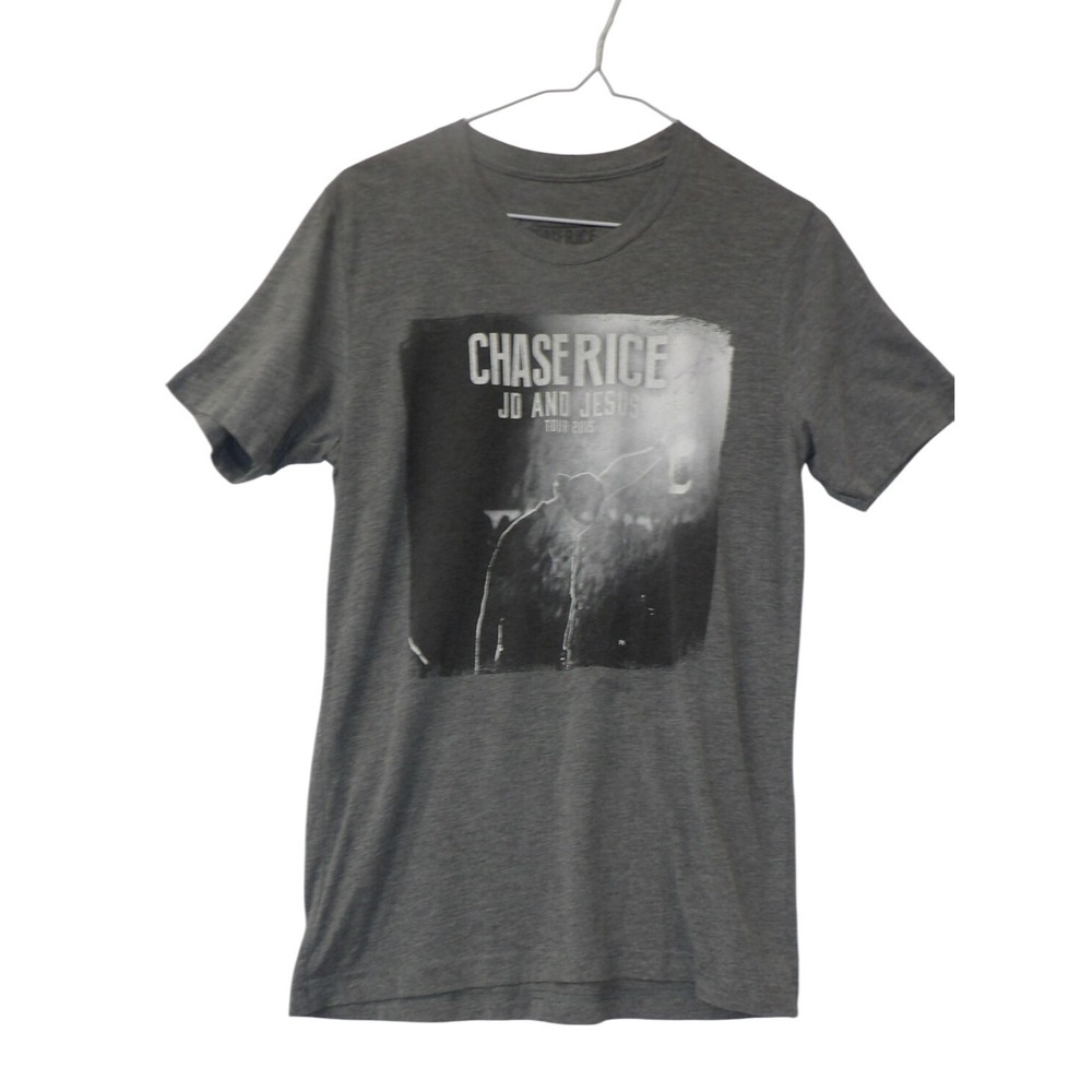Chase Rice JO and JESUS Tour 2015 Gray Graphic T Shirt Size SM